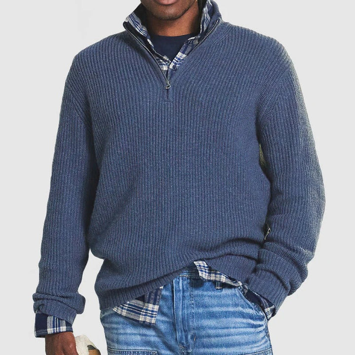 Jérôme Pull Homme en Coton Sweat Zippé Confortable & Élégant pour Tous les Jours