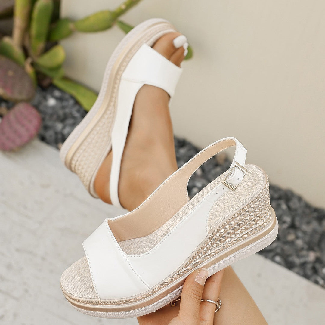 Sandales à Talons Wedge Chic pour femme, vue 4