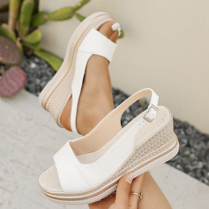 Sandales à Talons Wedge Chic pour femme, vue 4