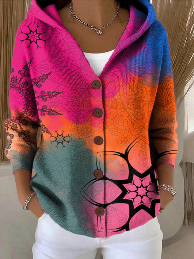 Gilet à Capuche Patchwork pour femme, vue 8