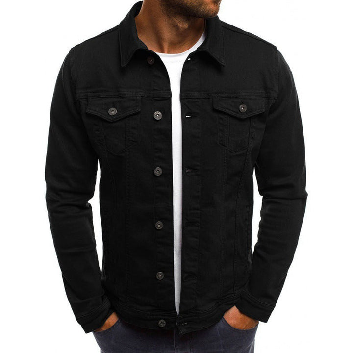 Ethan Veste en Jean Homme Classique Moderne en Denim avec Poches