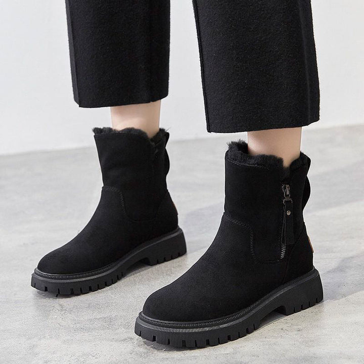 Hope Bottes d’Hiver Femme Chaudes Bottes en Daim Doux avec Doublure Confortable & Semelle Antidérapante, vue 5