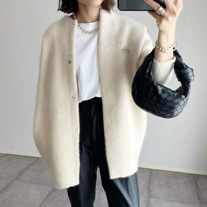 Lillian Long Gilet en Maille pour Femme Superposition douce à ouverture ouverte pour l’automne et l’hiver, vue 4