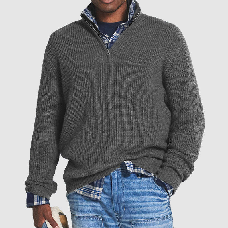 Jérôme Pull Homme en Coton Sweat Zippé Confortable & Élégant pour Tous les Jours, vue 9