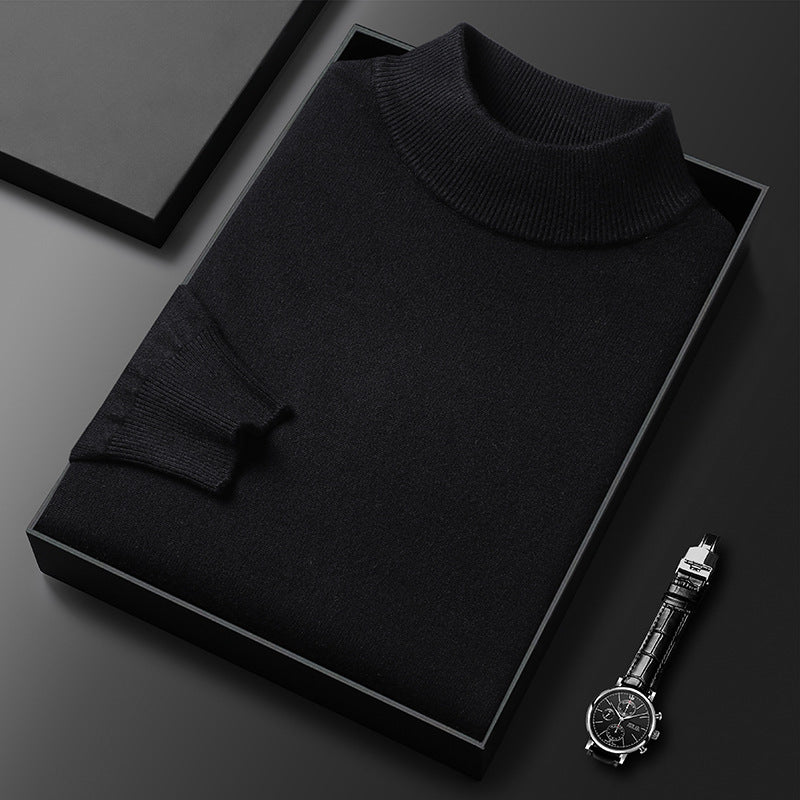 Ryan Pull Homme Hiver Col Mi-Montant Maille Chaude et Style Élégant, vue 8