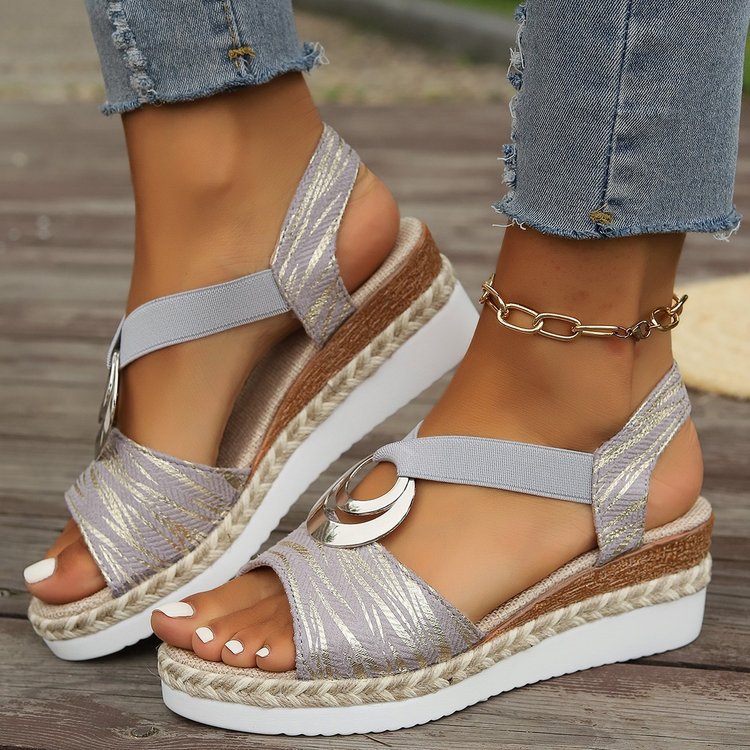 Sandales à Talon Compensé Stylées pour femme, vue 11