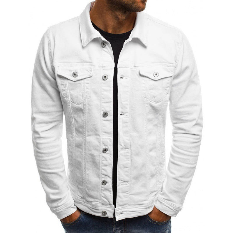 Ethan Veste en Jean Homme Classique Moderne en Denim avec Poches, vue 2