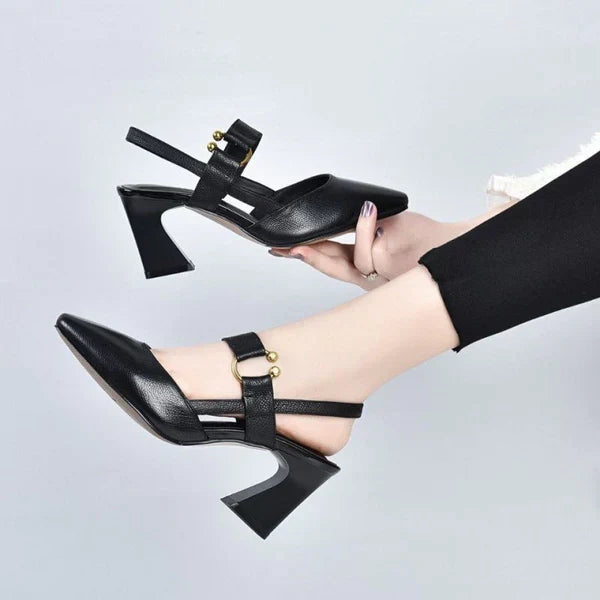 Cleo Sandales Femme Ouvertes Talon Épais Confort Stable & Design Aéré Élégant, vue 4