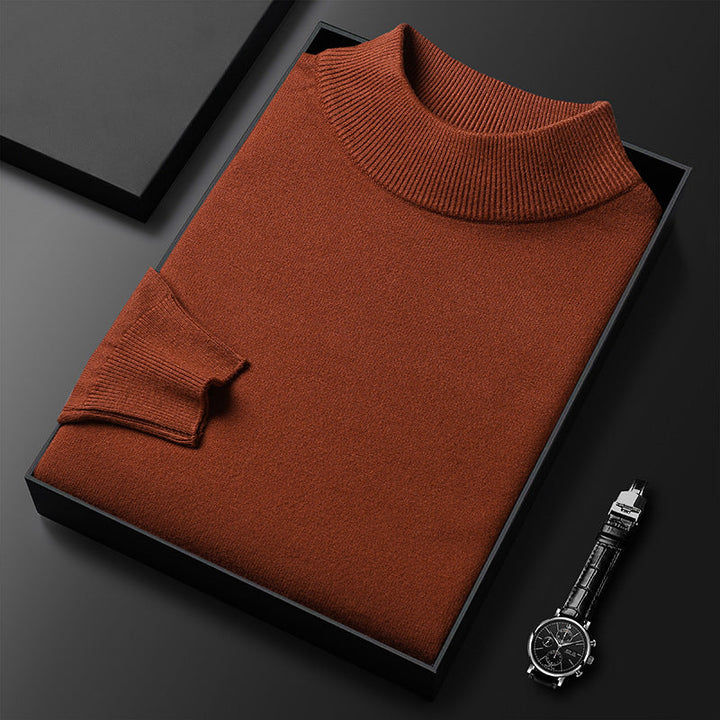 Ryan Pull Homme Hiver Col Mi-Montant Maille Chaude et Style Élégant, vue 13