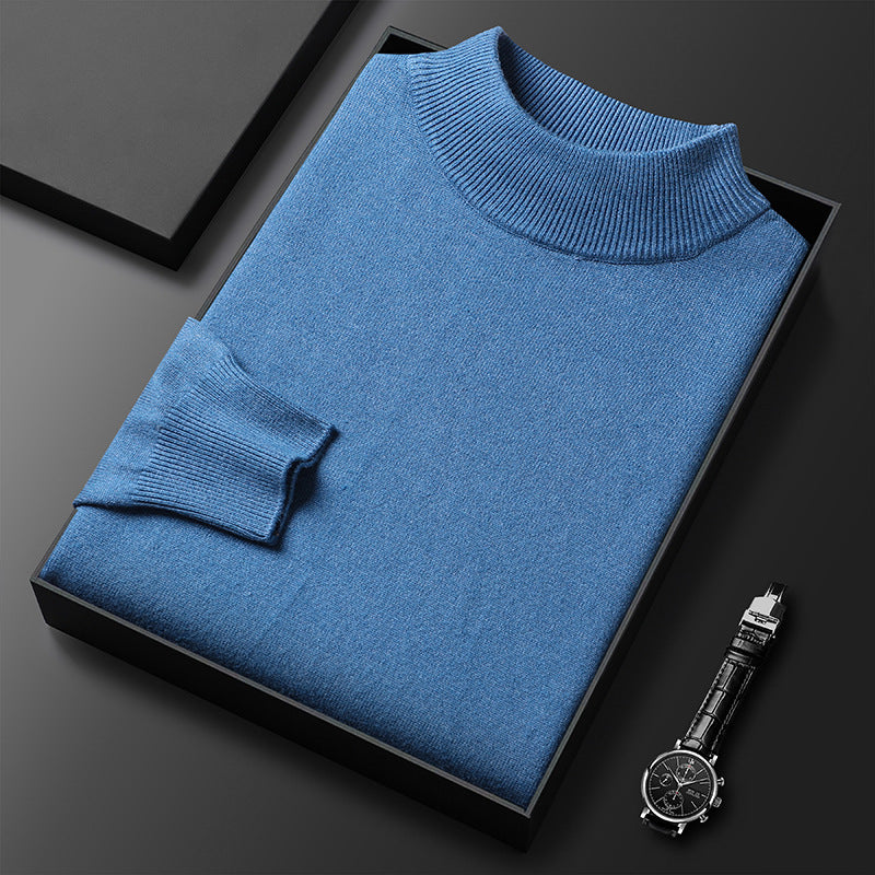 Ryan Pull Homme Hiver Col Mi-Montant Maille Chaude et Style Élégant, vue 2