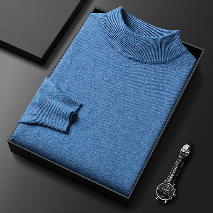 Ryan Pull Homme Hiver Col Mi-Montant Maille Chaude et Style Élégant, vue 2