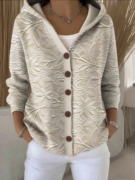 Gilet à Capuche Patchwork pour femme, vue 10