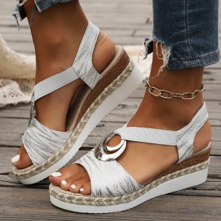 Sandales à Talon Compensé Stylées pour femme, vue 8