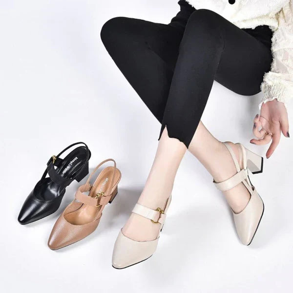 Cleo Sandales Femme Ouvertes Talon Épais Confort Stable & Design Aéré Élégant, vue 3