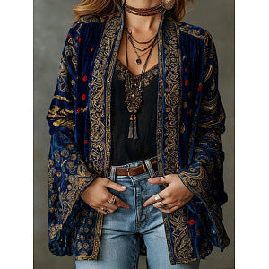 Veste Boho en Velours pour femme, vue 13
