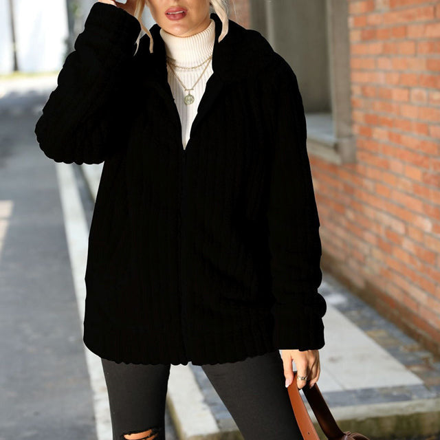 Manteau en Peluche pour femme, vue 4