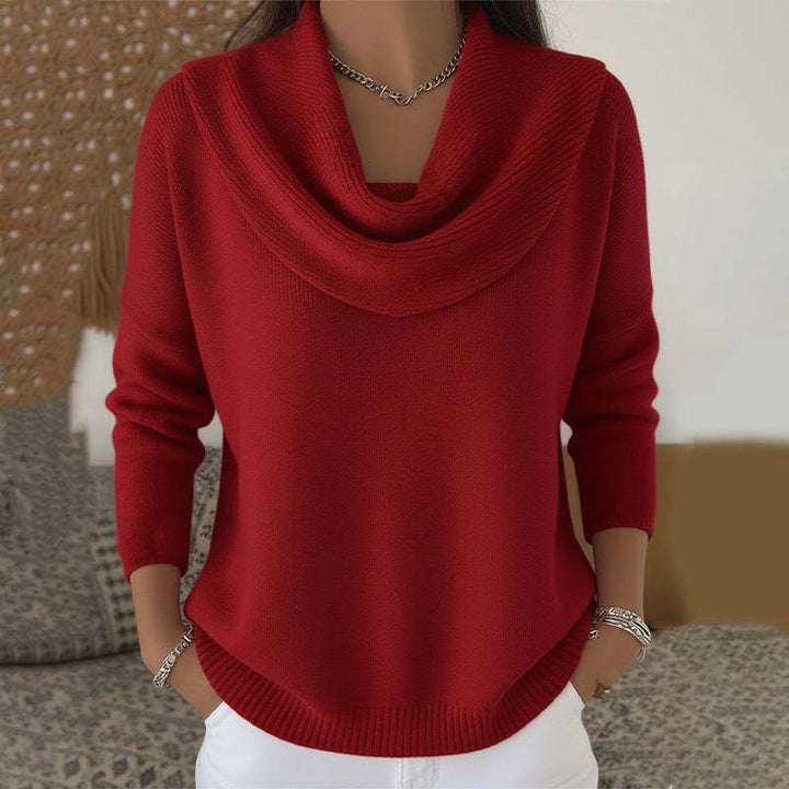 Pull à Col Gracieux pour femme, vue 2
