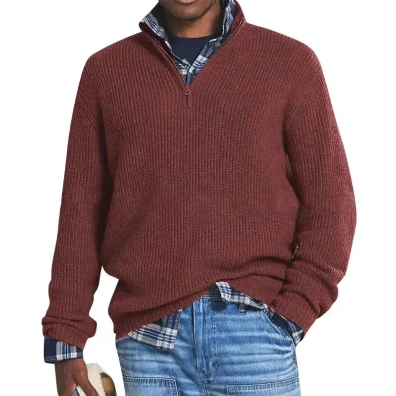 Jérôme Pull Homme en Coton Sweat Zippé Confortable & Élégant pour Tous les Jours, vue 6