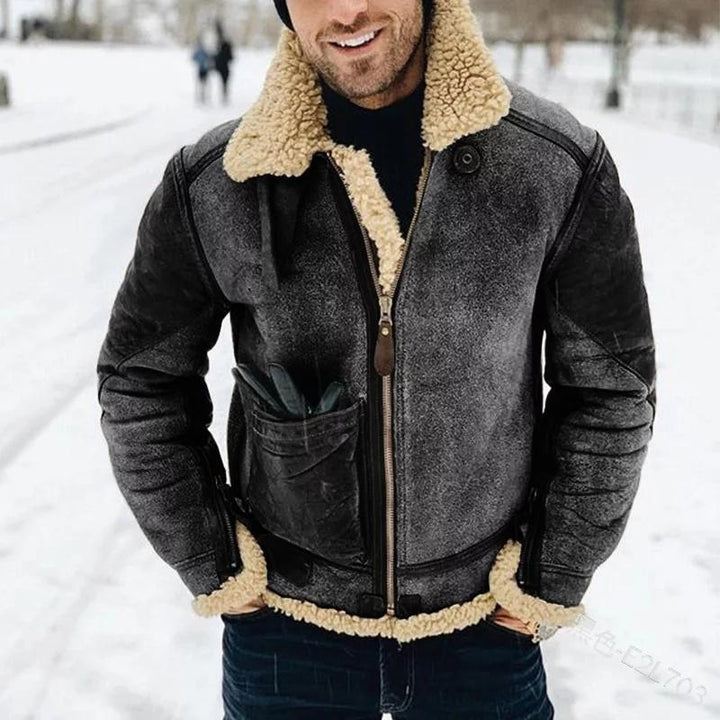 Elias Veste Homme en Cuir Coupe Régulière, Fermeture Éclair Pratique & Style Intemporel, vue 2