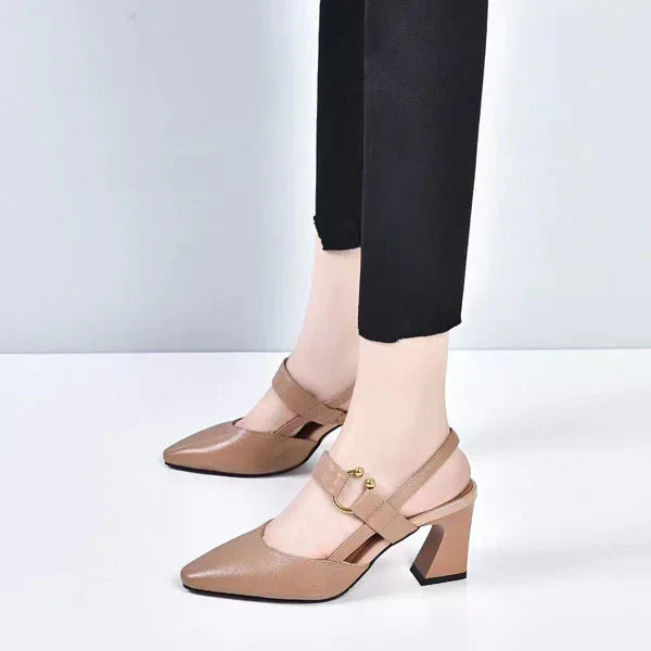 Cleo Sandales Femme Ouvertes Talon Épais Confort Stable & Design Aéré Élégant, vue 2
