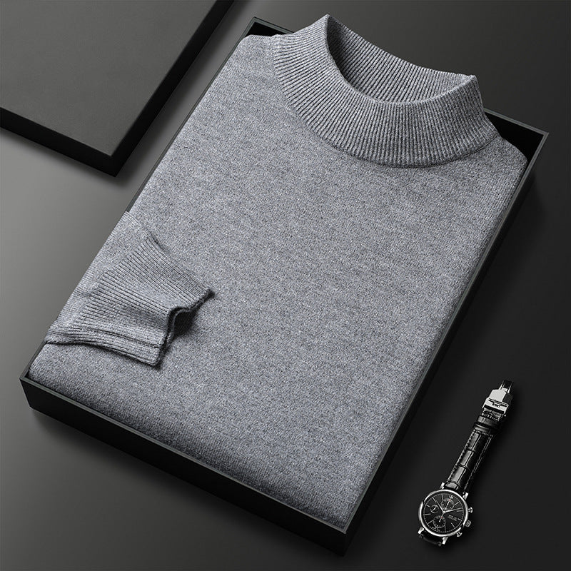 Ryan Pull Homme Hiver Col Mi-Montant Maille Chaude et Style Élégant