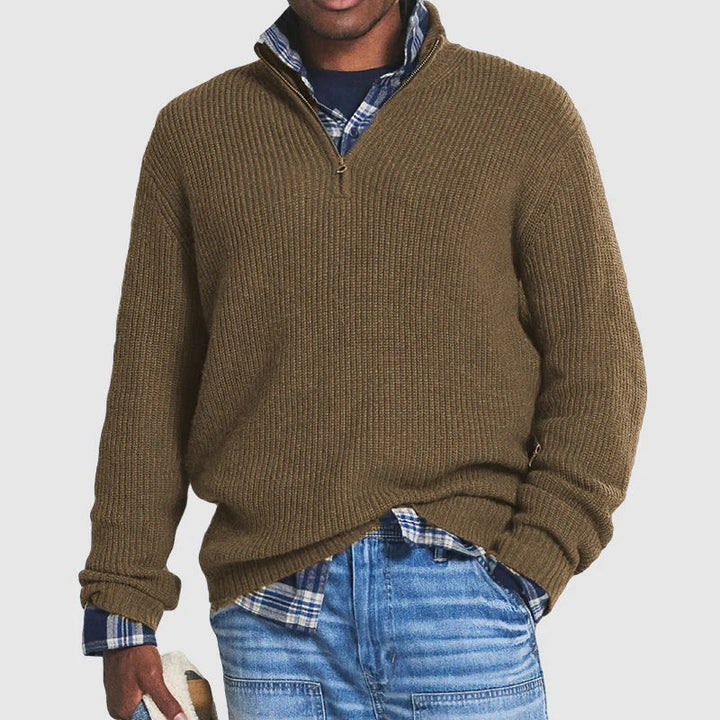 Jérôme Pull Homme en Coton Sweat Zippé Confortable & Élégant pour Tous les Jours, vue 12