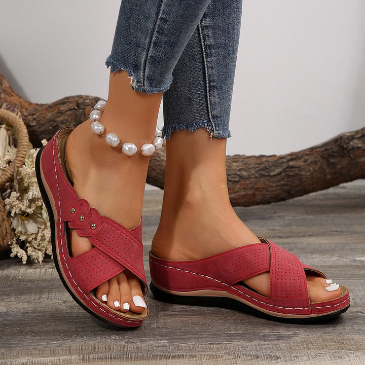 Sandales à Talon Compensé Chic pour femme, vue 6