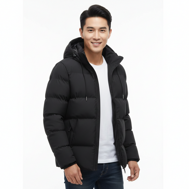 Olie Parka d’Hiver Homme Imperméable Puffer Matelassé, Capuche & Chaleur Maximale, vue 4