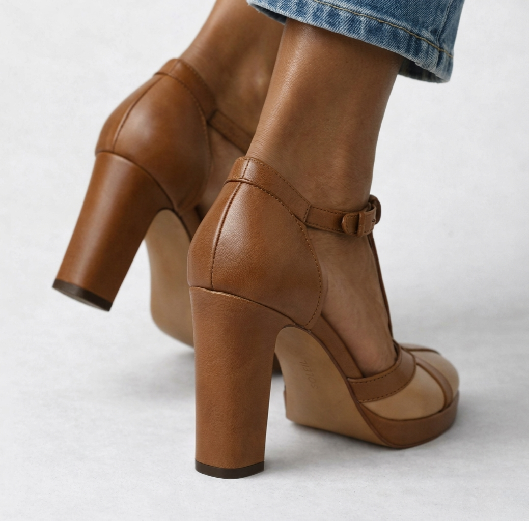 Escarpins Élégants à Talon T-fermé pour femme, vue 5