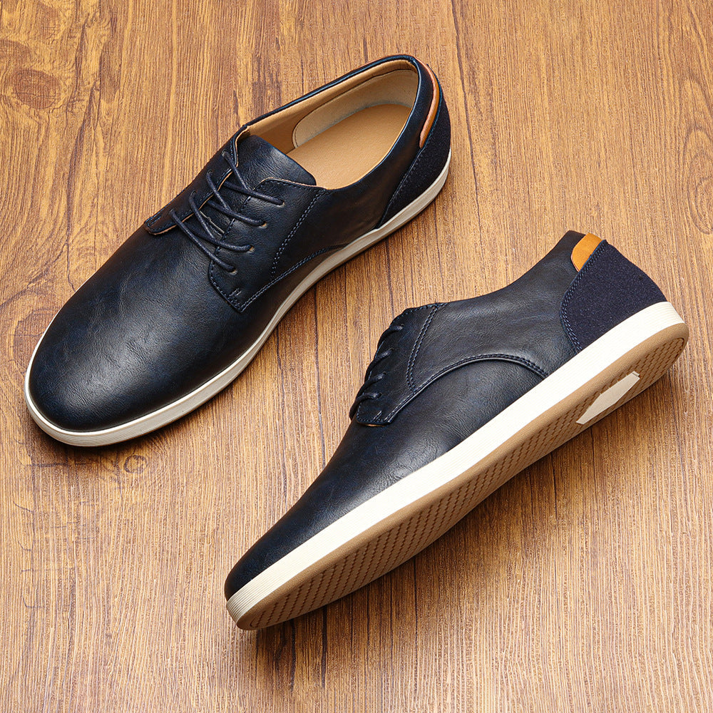 BASKETS EN CUIR