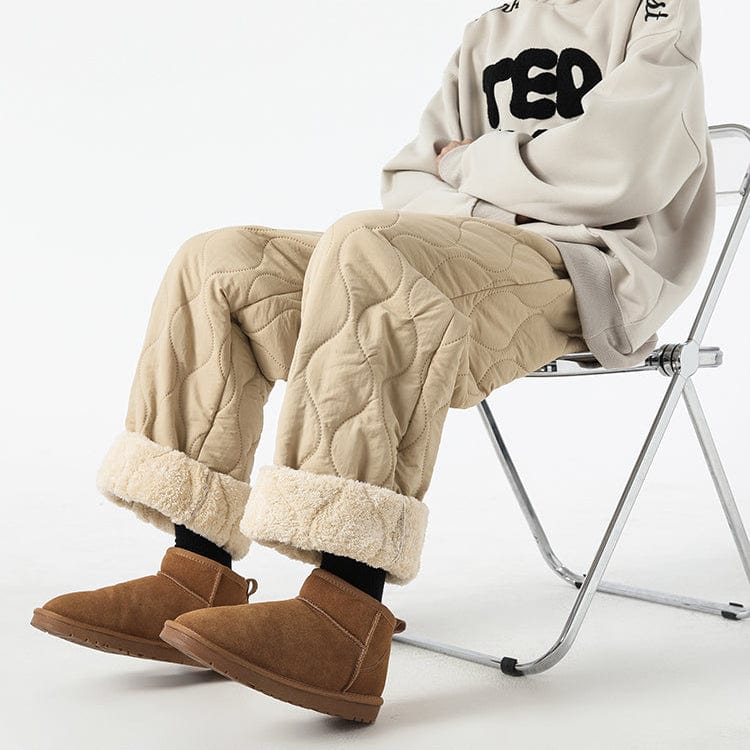 Logan Pantalon Hiver Matelassé Homme Pantalon Chaud Doublé Polaire avec Coupe Ample & Taille Élastique, vue 16