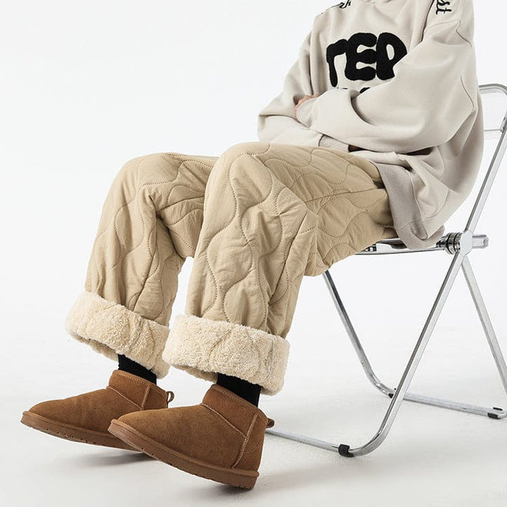 Logan Pantalon Hiver Matelassé Homme Pantalon Chaud Doublé Polaire avec Coupe Ample & Taille Élastique, vue 16