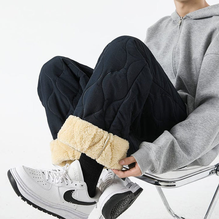 Logan Pantalon Hiver Matelassé Homme Pantalon Chaud Doublé Polaire avec Coupe Ample & Taille Élastique, vue 12