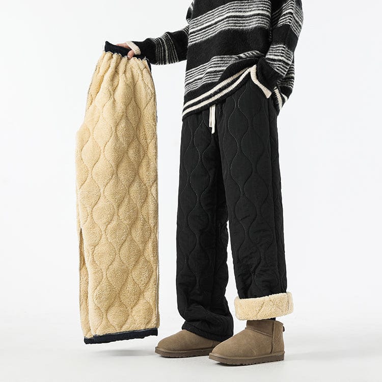 Logan Pantalon Hiver Matelassé Homme Pantalon Chaud Doublé Polaire avec Coupe Ample & Taille Élastique, vue 3