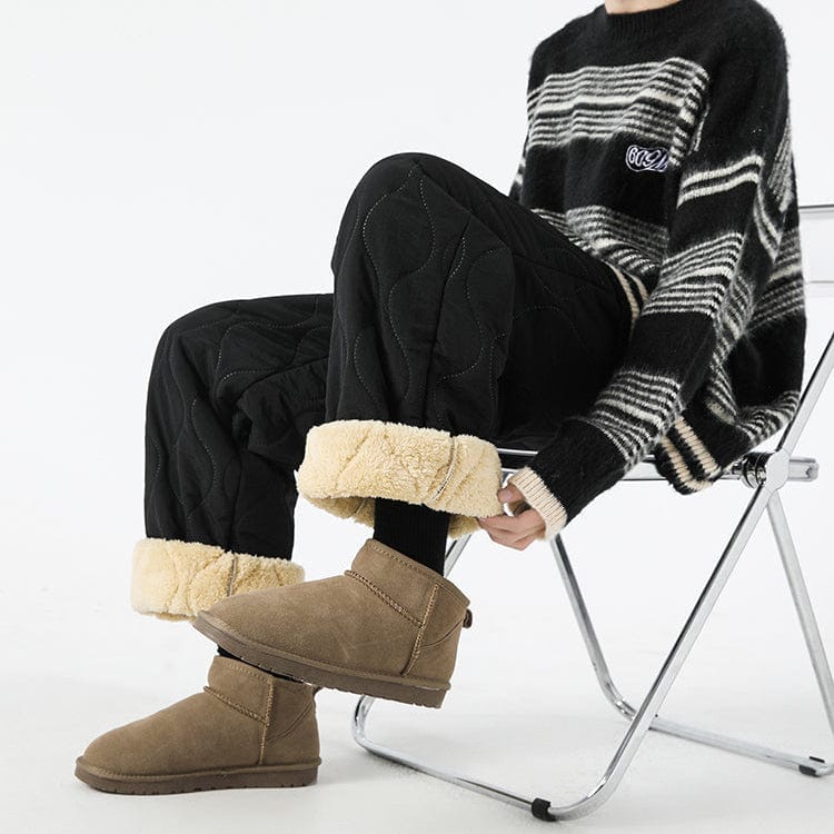 Logan Pantalon Hiver Matelassé Homme Pantalon Chaud Doublé Polaire avec Coupe Ample & Taille Élastique, vue 17