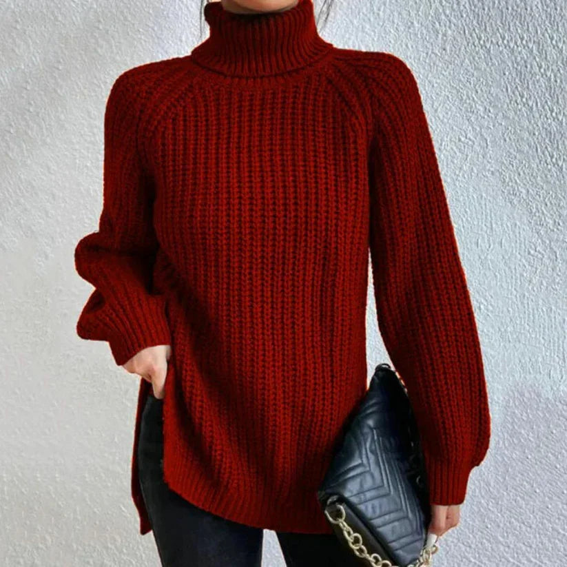 Karah Pull Col Roulé pour Femme Pull en Maille avec Coupe Confortable & Col Haut Élégant, vue 5