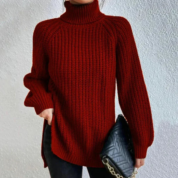 Karah Pull Col Roulé pour Femme Pull en Maille avec Coupe Confortable & Col Haut Élégant, vue 5