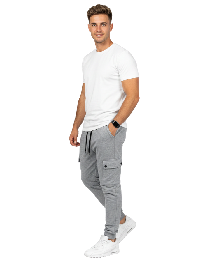 Luciano Pantalon Jogging Homme Cargo Jogger Confortable avec Poches Latérales, vue 2