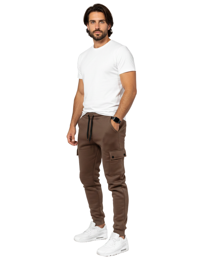 Luciano Pantalon Jogging Homme Cargo Jogger Confortable avec Poches Latérales, vue 5