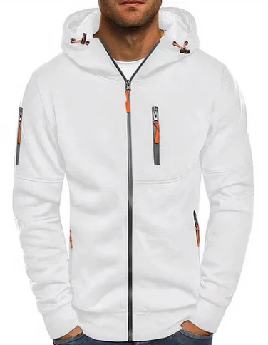 Ealdred Veste Homme Sweat à Capuche Zippé Confortable en Coton & Style Moderne