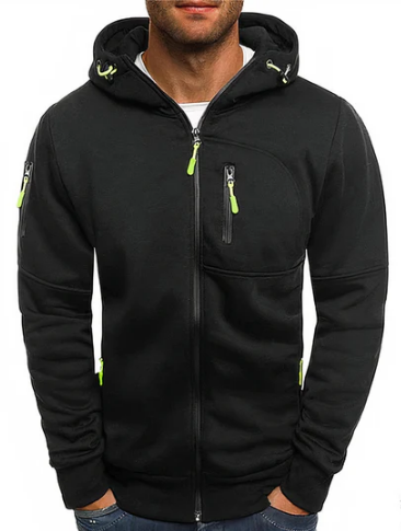 Ealdred Veste Homme Sweat à Capuche Zippé Confortable en Coton & Style Moderne, vue 2