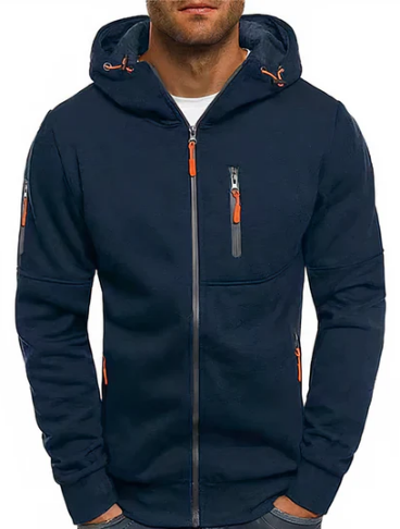 Ealdred Veste Homme Sweat à Capuche Zippé Confortable en Coton & Style Moderne, vue 8