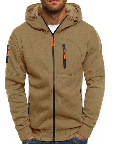 Ealdred Veste Homme Sweat à Capuche Zippé Confortable en Coton & Style Moderne, vue 9