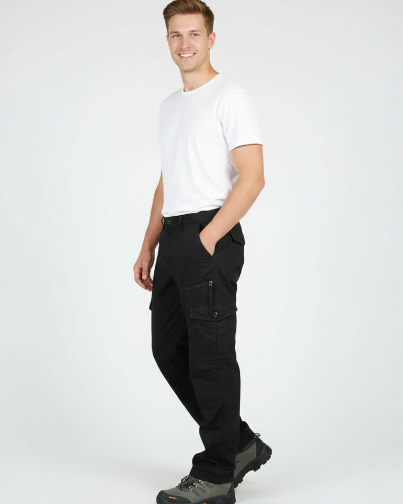 Onze Pantalon Casual Homme Coupe Relax Confortable avec Poches Pratiques & Tissu Léger, vue 3