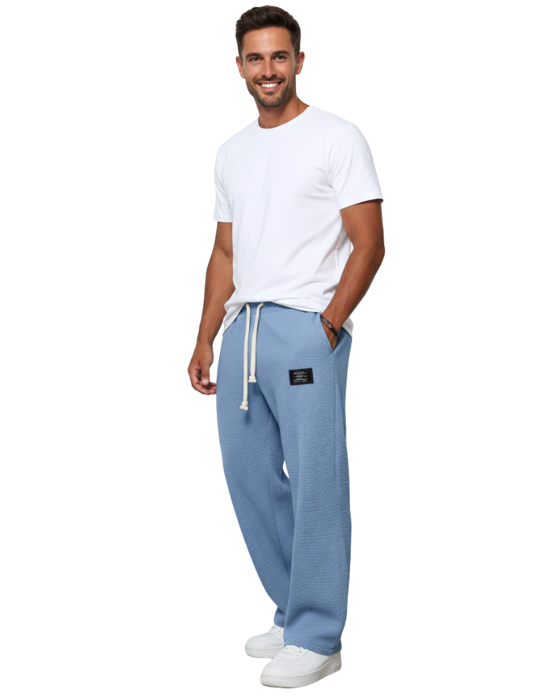 Quinton Pantalon Homme Coupe Ample Taille Ajustable, Tissu Respirant & Style Moderne