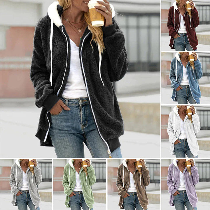 Livey Sweat à Capuche Polaire Femme Hoodie Zippé Doublé Ultra Doux avec Coupe Chaude et Confortable, vue 9
