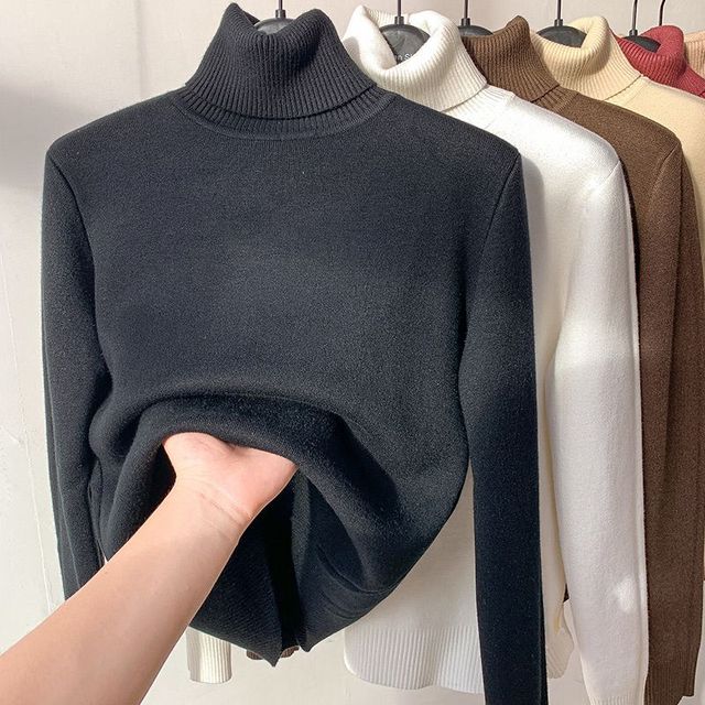 Delaney Pull Femme Pull Tricoté Confortable avec Doublure Polaire Chaude pour l’Hiver, vue 5
