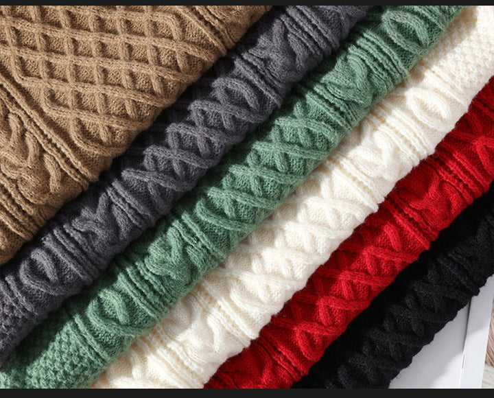 Andrew Pull Homme à Col Roulé Maille Épaisse Chaude avec Style Classique et Confort Durable, vue 8