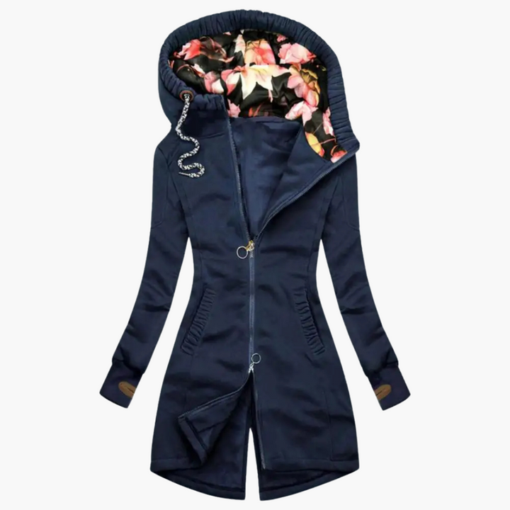 Solène Parka féminine à capuche et coupe ajustée Femme