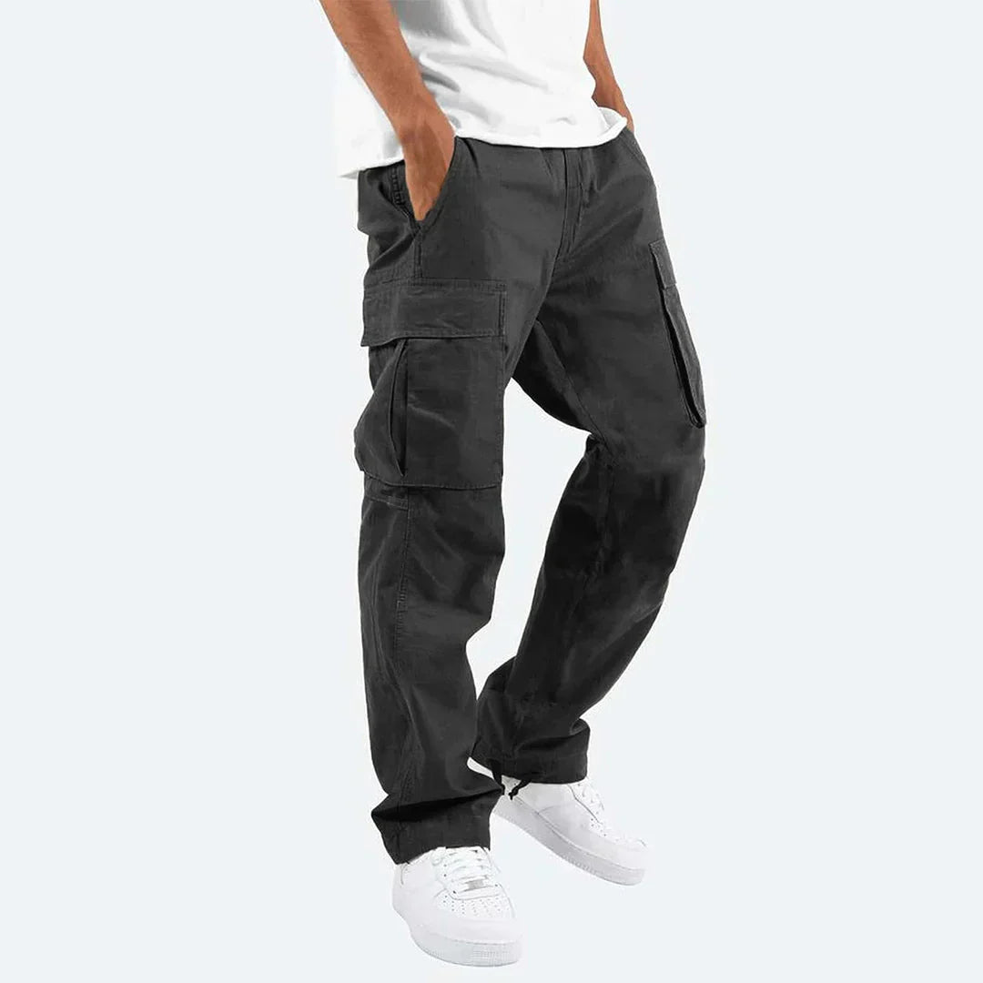 James Pantalon Cargo Homme Pantalon Outdoor Robuste avec Poches & Taille Élastique